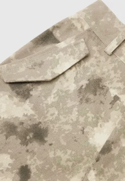 High Waisted Camo Cargo Pants - Beige^Manière De Voir Clearance