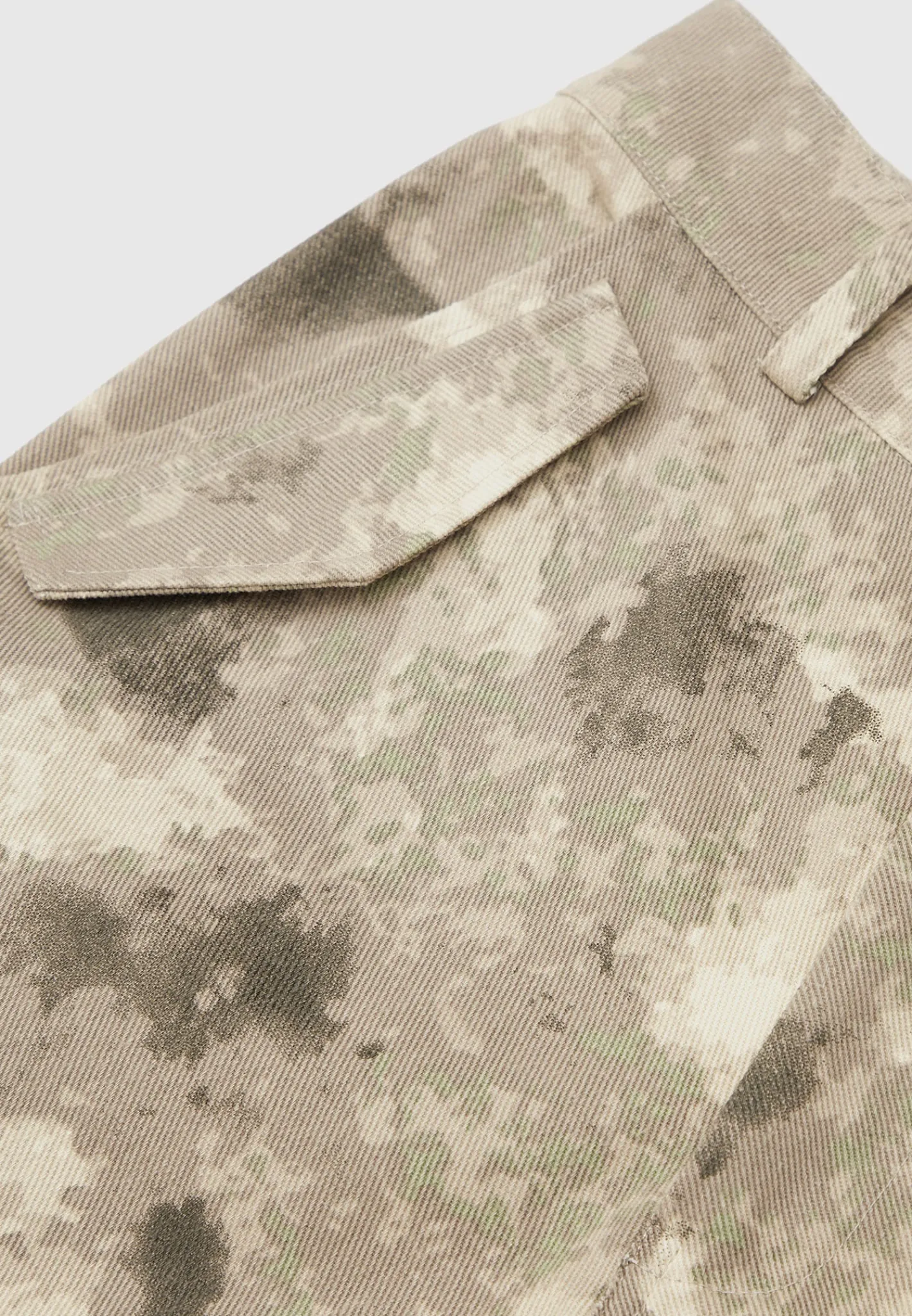 High Waisted Camo Cargo Pants - Beige^Manière De Voir Clearance