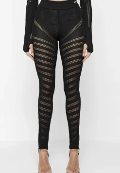 High Waisted Knitted Spiral Contour Leggings -^Manière De Voir Sale