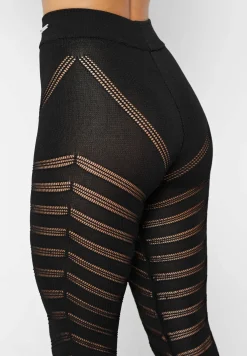 High Waisted Knitted Spiral Contour Leggings -^Manière De Voir Sale