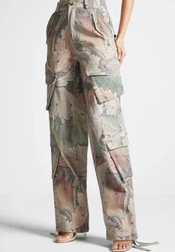 High Waisted Renaissance Camo Cargo Pants -^Manière De Voir Outlet