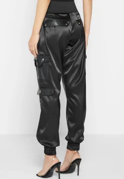 High Waisted Satin Cargo Trousers -^Manière De Voir Clearance