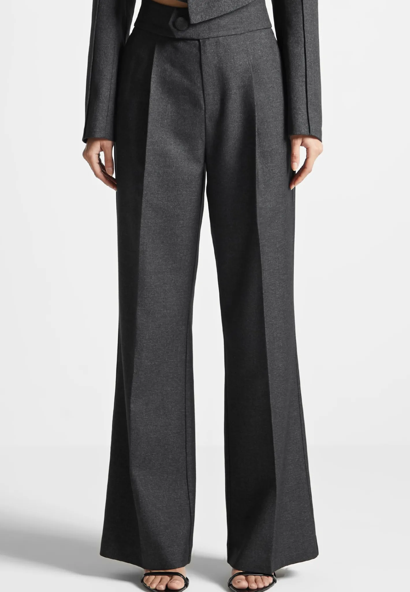 High Waisted Tailored Trousers -^Manière De Voir Discount