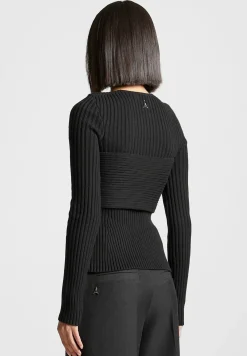 3-In-1 Knit Overlay Bandeau Cardigan -^Manière De Voir New