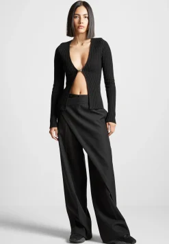 3-In-1 Knit Overlay Bandeau Cardigan -^Manière De Voir New