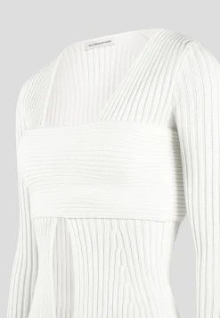 3-In-1 Knit Overlay Bandeau Cardigan - Off White^Manière De Voir Best