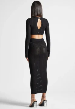 2-in-1 Long Sleeve Knitted Midaxi Dress -^Manière De Voir Best