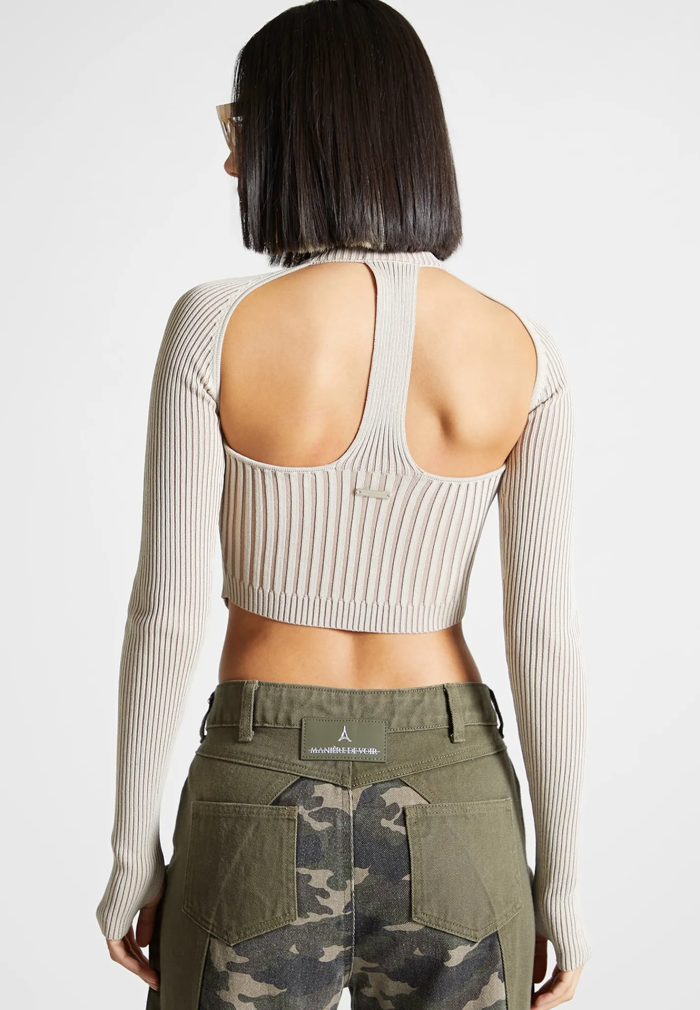 Knitted Backless Corset Top -^Manière De Voir Best