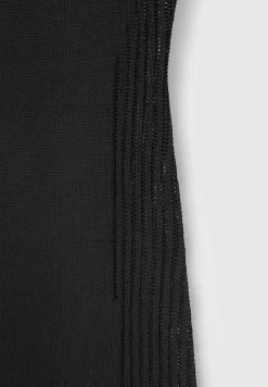 Knitted Contour Dress with Vegan Leather Sleeves -^Manière De Voir Best