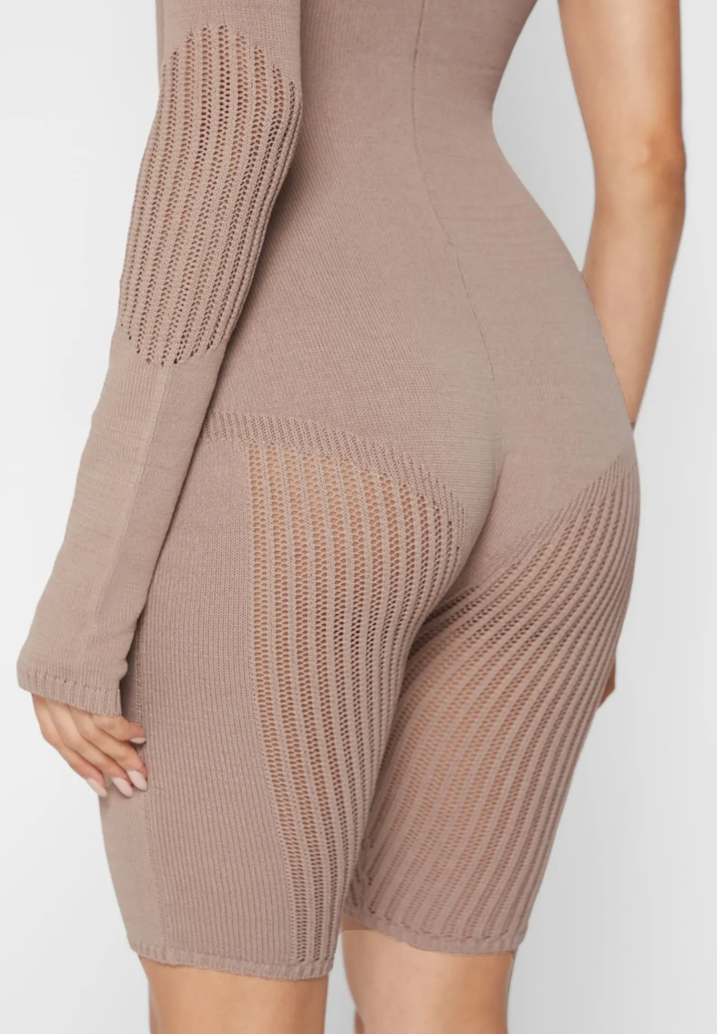 Knitted Contour One Sleeve Playsuit -^Manière De Voir Discount