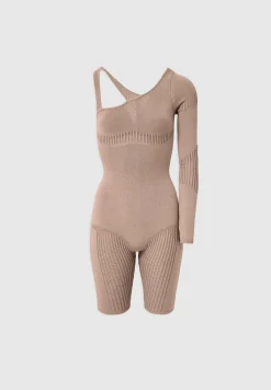 Knitted Contour One Sleeve Playsuit -^Manière De Voir Discount