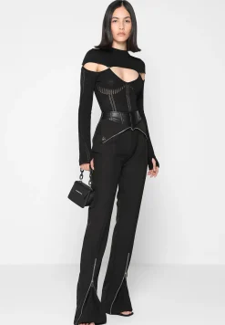 Knitted Cut Out Bodysuit -^Manière De Voir Clearance