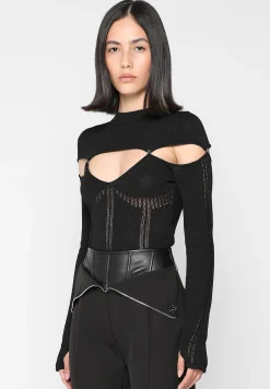 Knitted Cut Out Bodysuit -^Manière De Voir Clearance