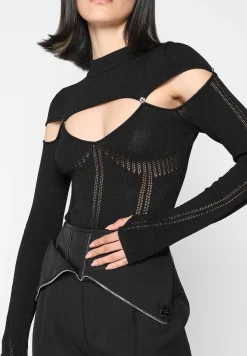 Knitted Cut Out Bodysuit -^Manière De Voir Clearance