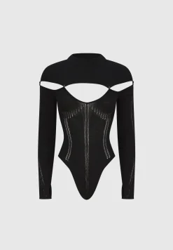 Knitted Cut Out Bodysuit -^Manière De Voir Clearance