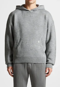 Knitted Hoodie - Light Grey Marl^Manière De Voir Hot