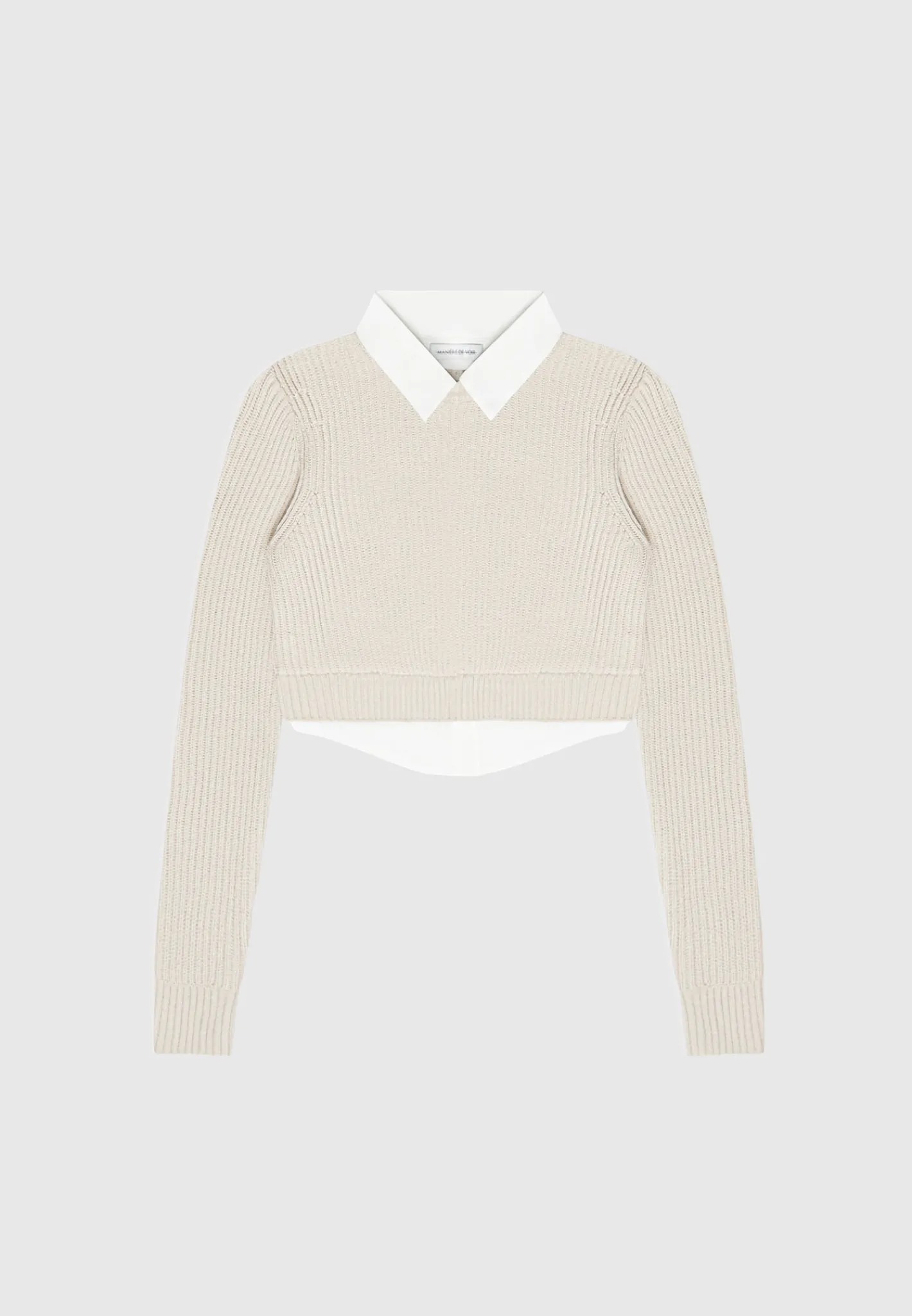 Knitted Jumper with Shirt Detail -^Manière De Voir Hot