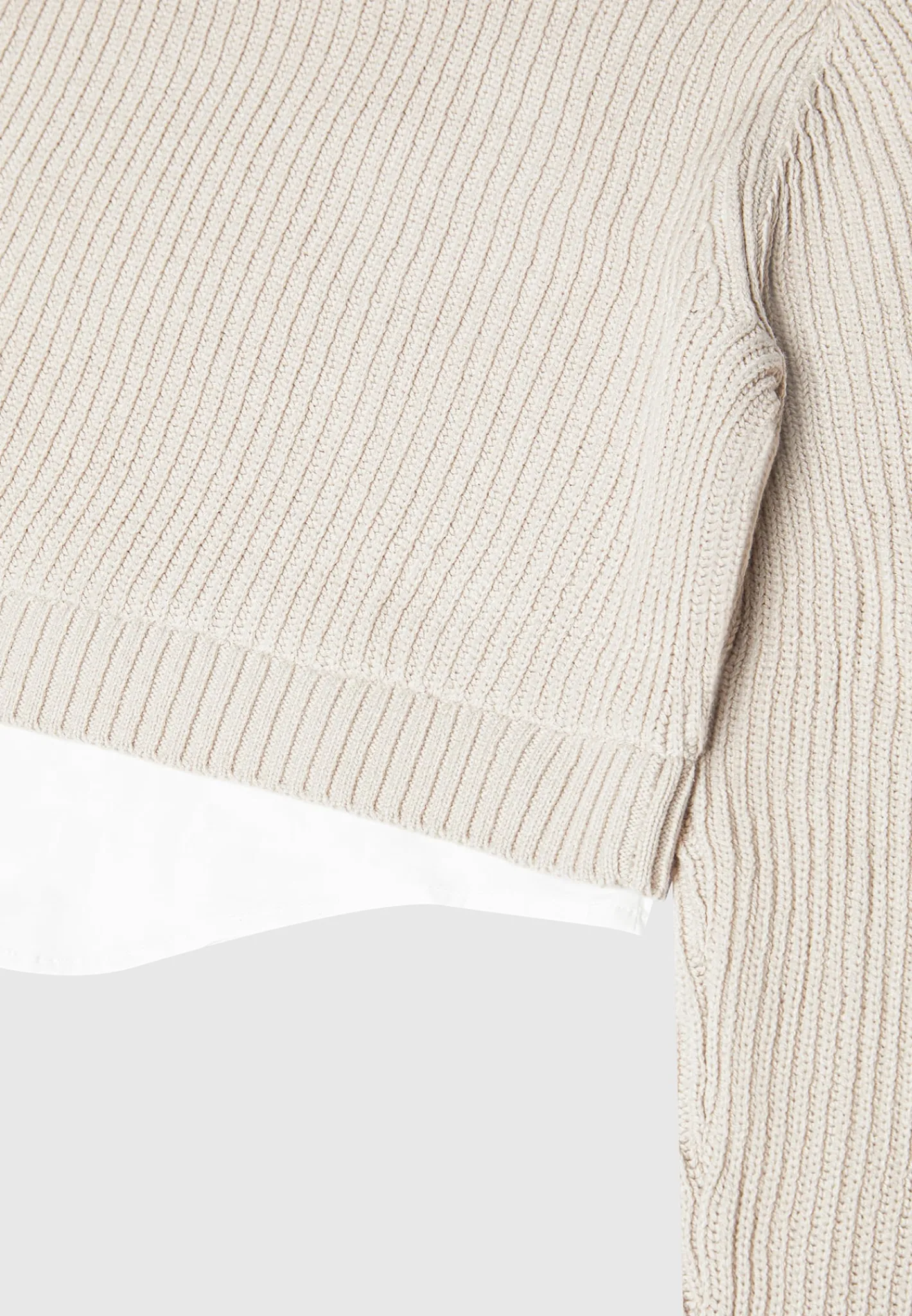 Knitted Jumper with Shirt Detail -^Manière De Voir Hot