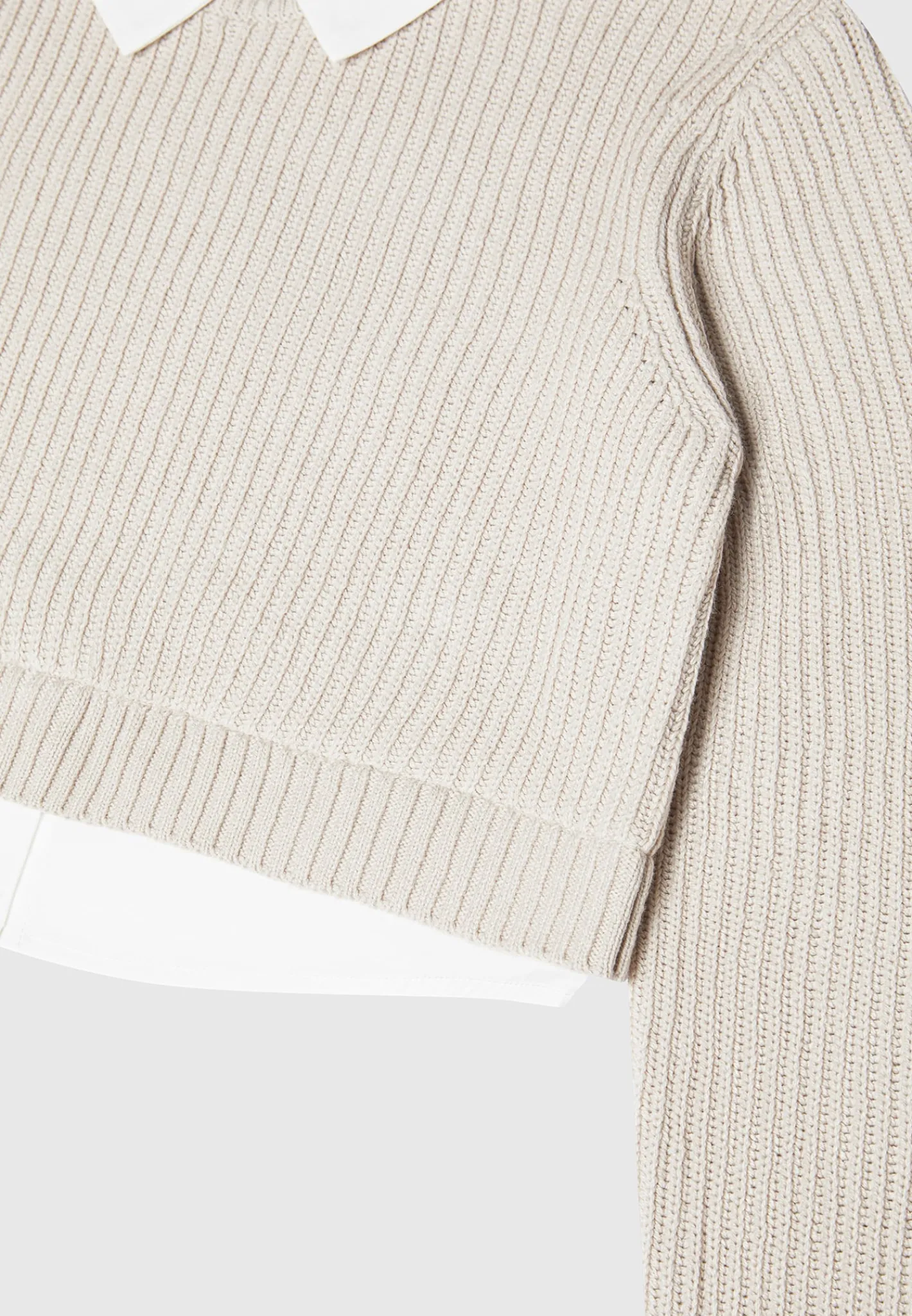 Knitted Jumper with Shirt Detail -^Manière De Voir Hot