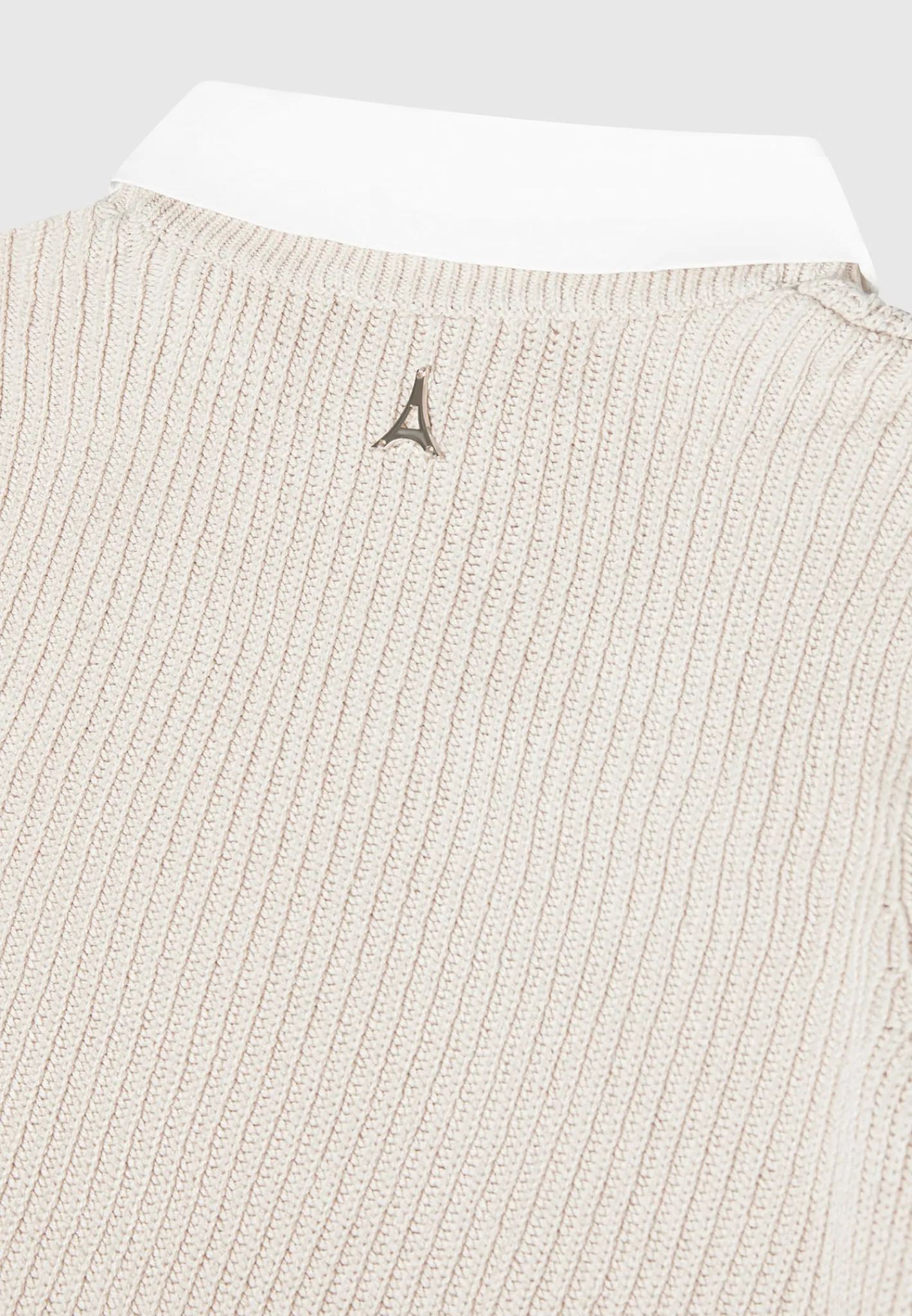 Knitted Jumper with Shirt Detail -^Manière De Voir Hot