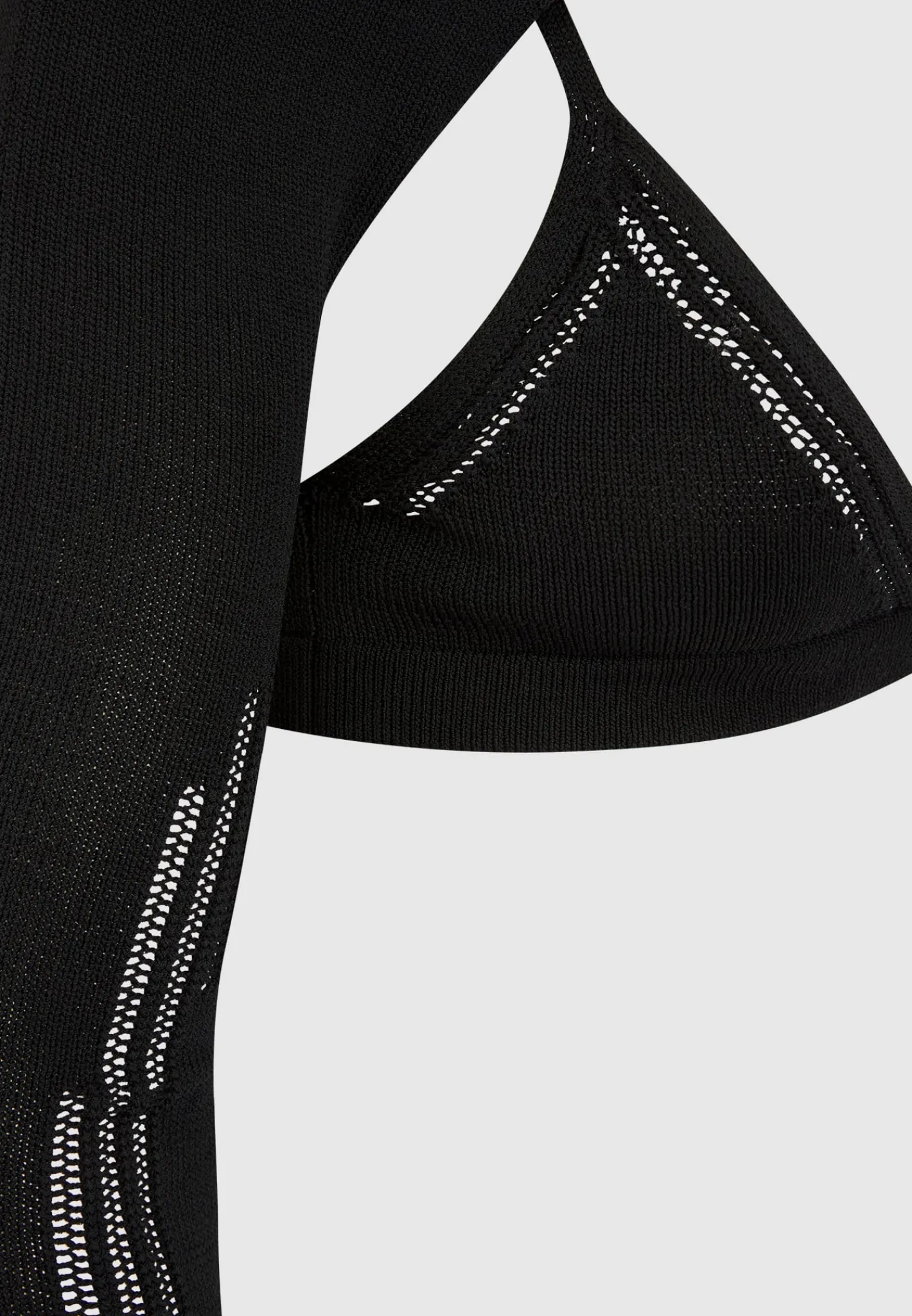 Knitted Sleeve Overlay with Bralette -^Manière De Voir Fashion