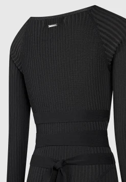 Knitted Two Tone Jumpsuit with Belt -^Manière De Voir Hot
