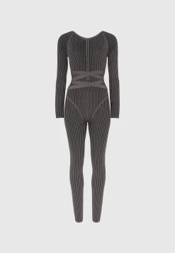 Knitted Two Tone Jumpsuit with Belt -^Manière De Voir Discount