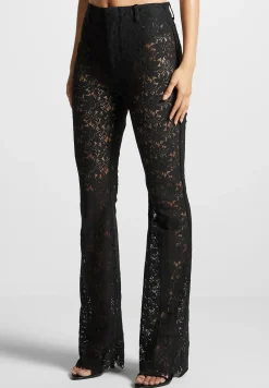 Lace Fit and Flare Trousers -^Manière De Voir Fashion