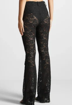 Lace Fit and Flare Trousers -^Manière De Voir Fashion