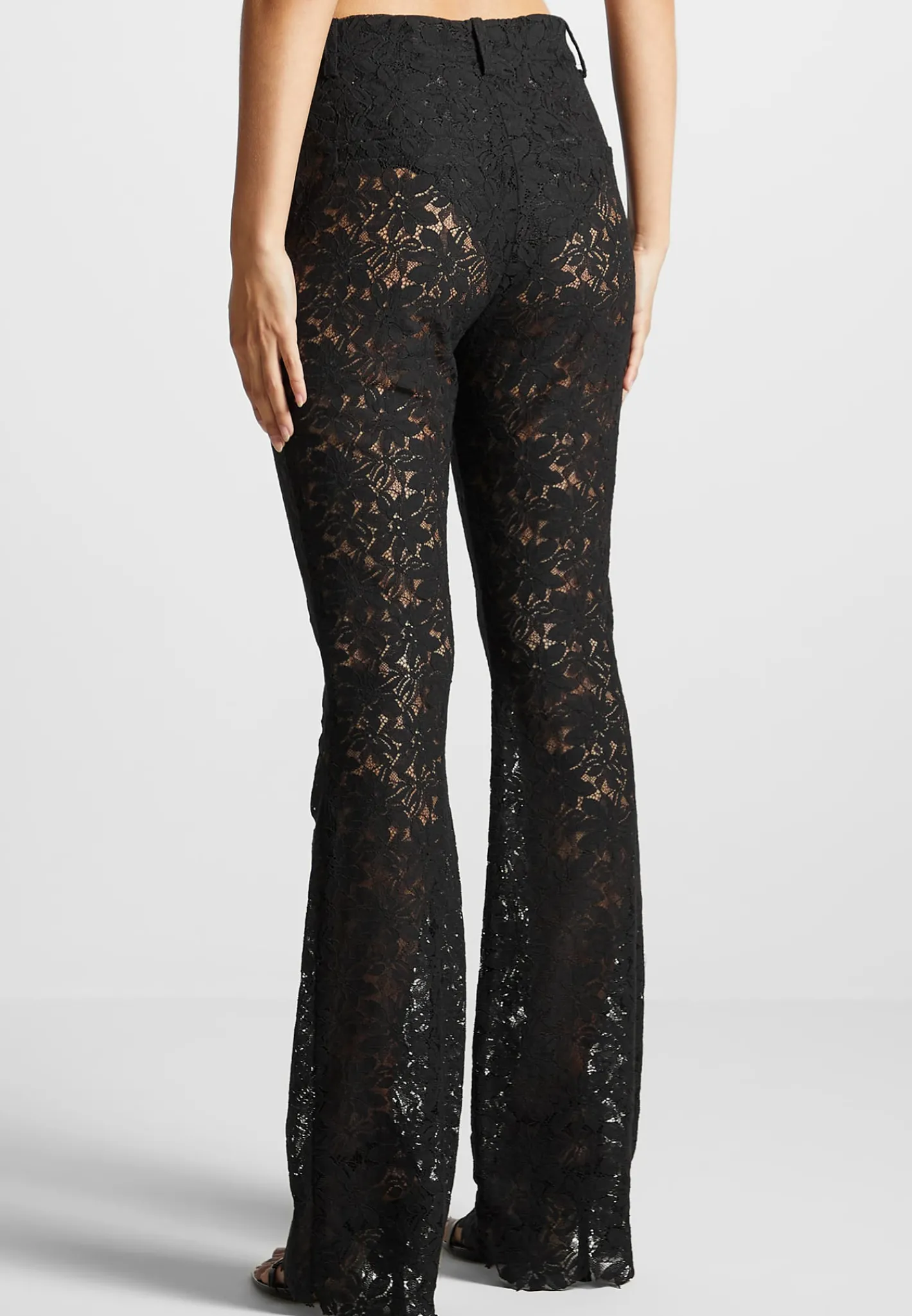 Lace Fit and Flare Trousers -^Manière De Voir Fashion
