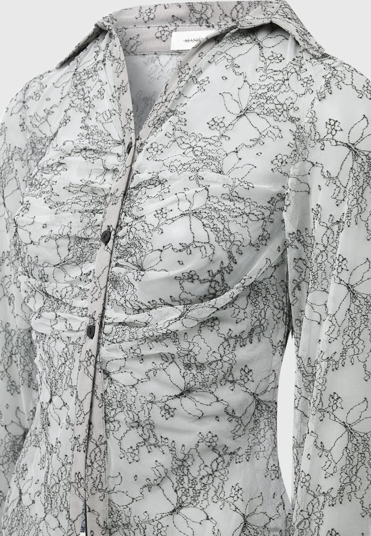 Lace Mesh Contour Shirt - Off White^Manière De Voir Best