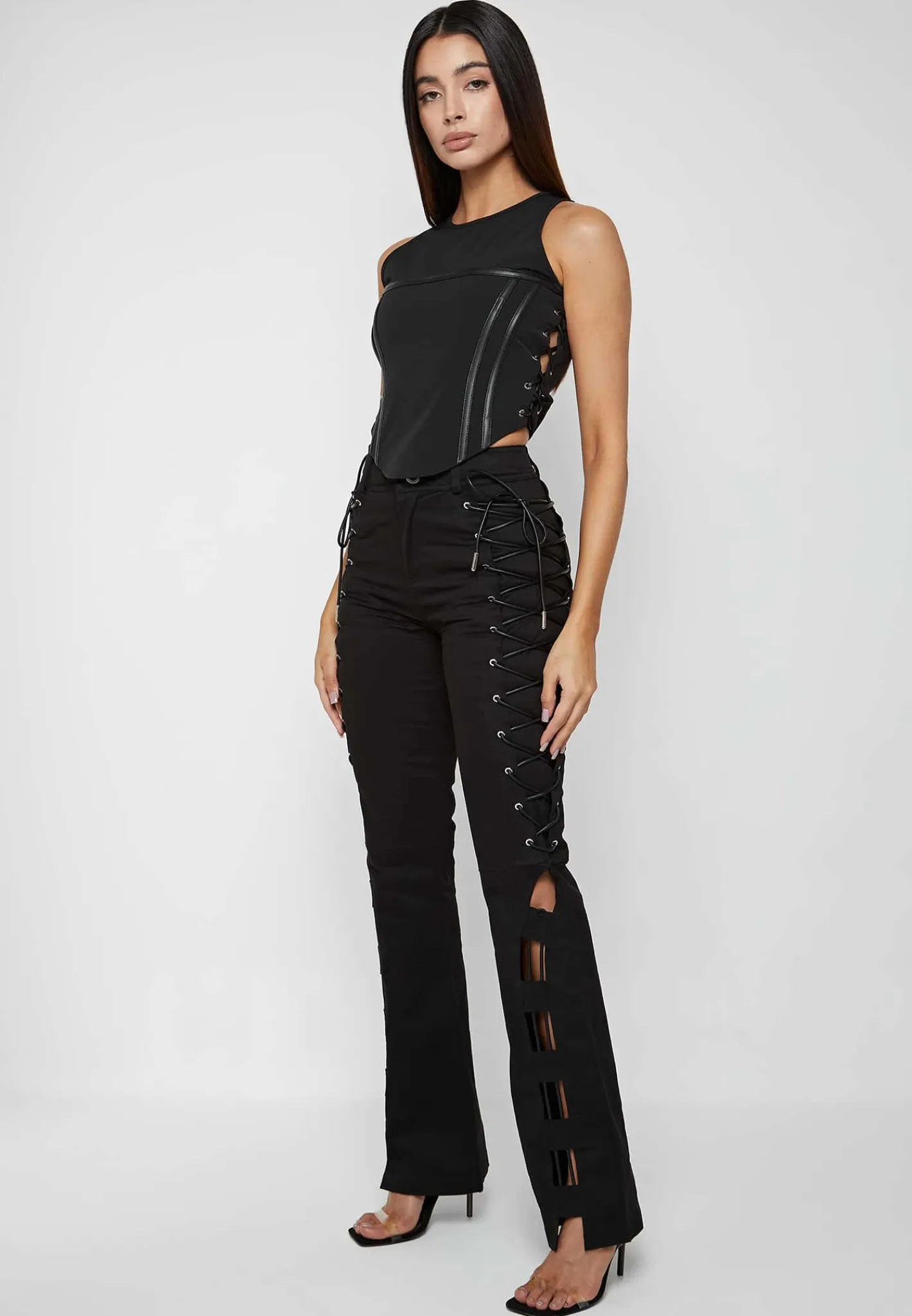Lace Up Trousers -^Manière De Voir Hot