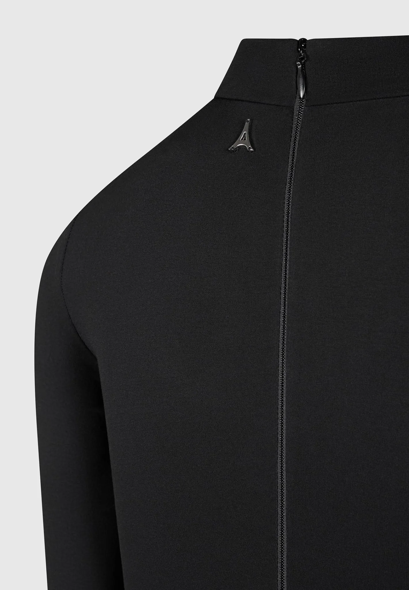 Leather Overlay High Neck Bodysuit -^Manière De Voir Fashion