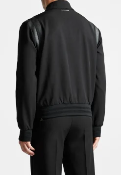 Leather Panelled Varsity Jacket -^Manière De Voir Fashion