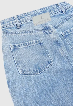 Line Art Boyfriend Jeans - Mid Blue^Manière De Voir Clearance