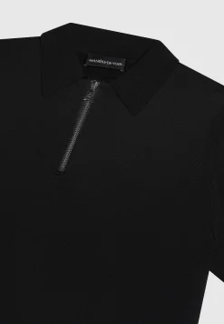 Luxe Polo Top With Zip -^Manière De Voir Online