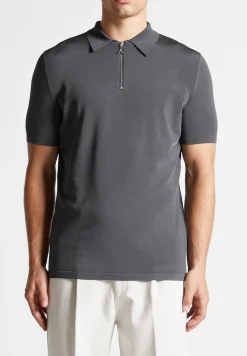 Luxe Polo Top With Zip -^Manière De Voir Fashion