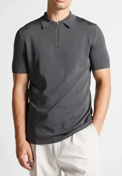 Luxe Polo Top With Zip -^Manière De Voir Fashion