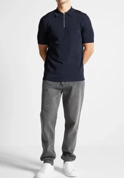 Luxe Polo Top With Zip -^Manière De Voir Discount