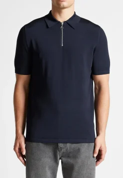 Luxe Polo Top With Zip -^Manière De Voir Discount