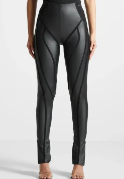 Matte Vegan Leather Contour Leggings -^Manière De Voir Best