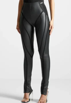 Matte Vegan Leather Contour Leggings -^Manière De Voir Best