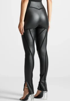 Matte Vegan Leather Contour Leggings -^Manière De Voir Best