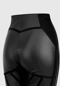 Matte Vegan Leather Contour Leggings -^Manière De Voir Best