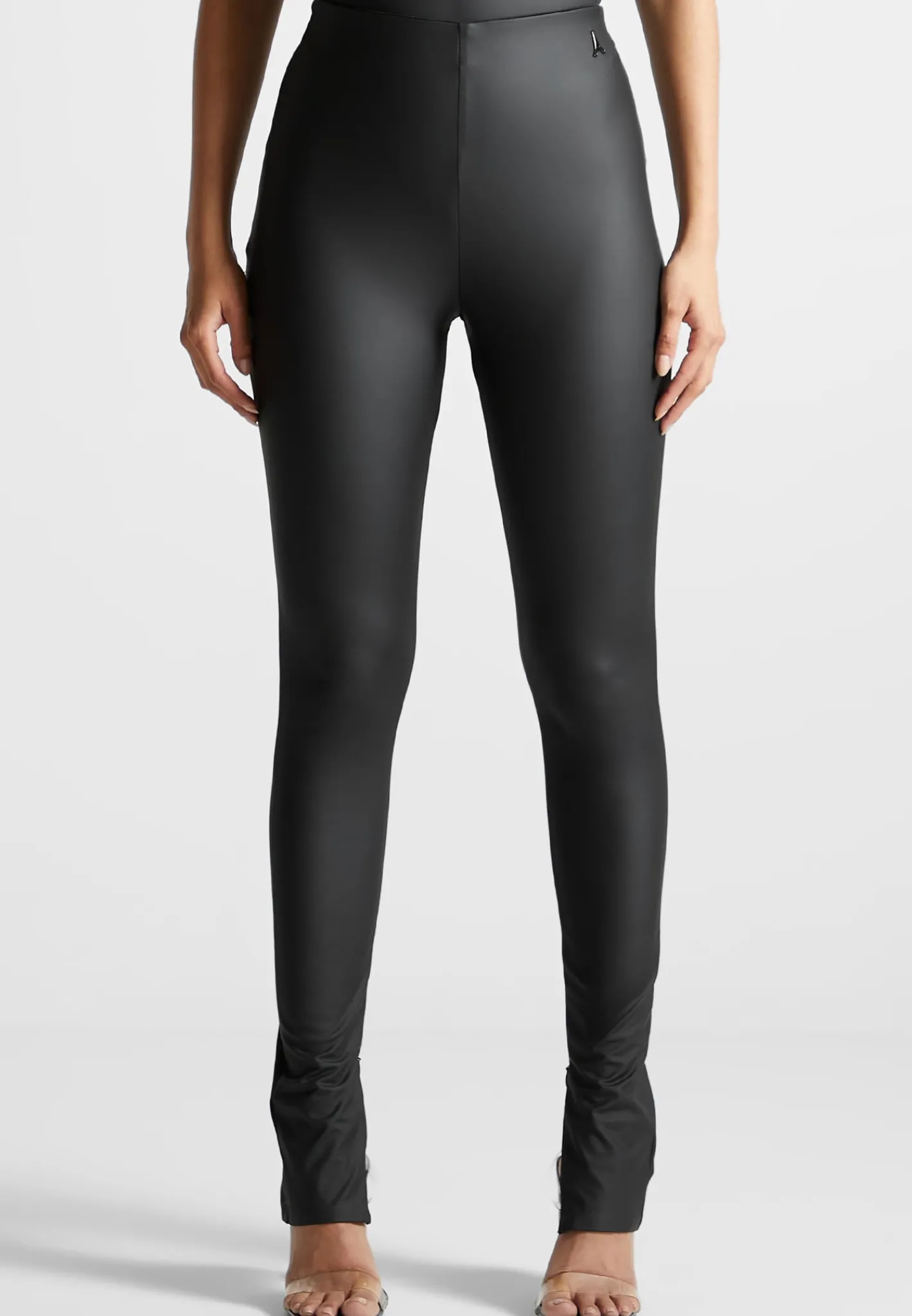 Matte Vegan Leather Leggings -^Manière De Voir Fashion