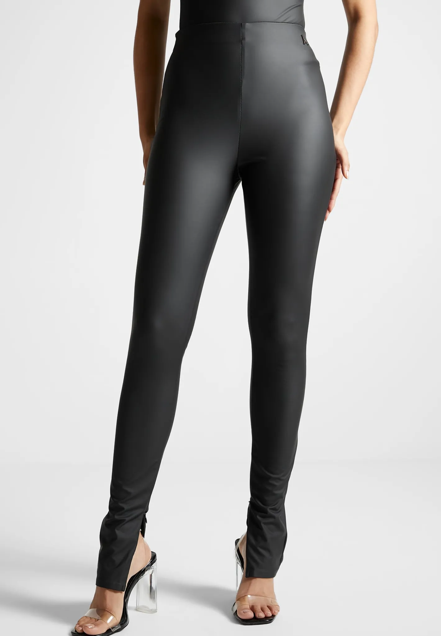 Matte Vegan Leather Leggings -^Manière De Voir Fashion