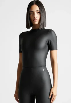 Matte Vegan Leather Tee Bodysuit -^Manière De Voir Best