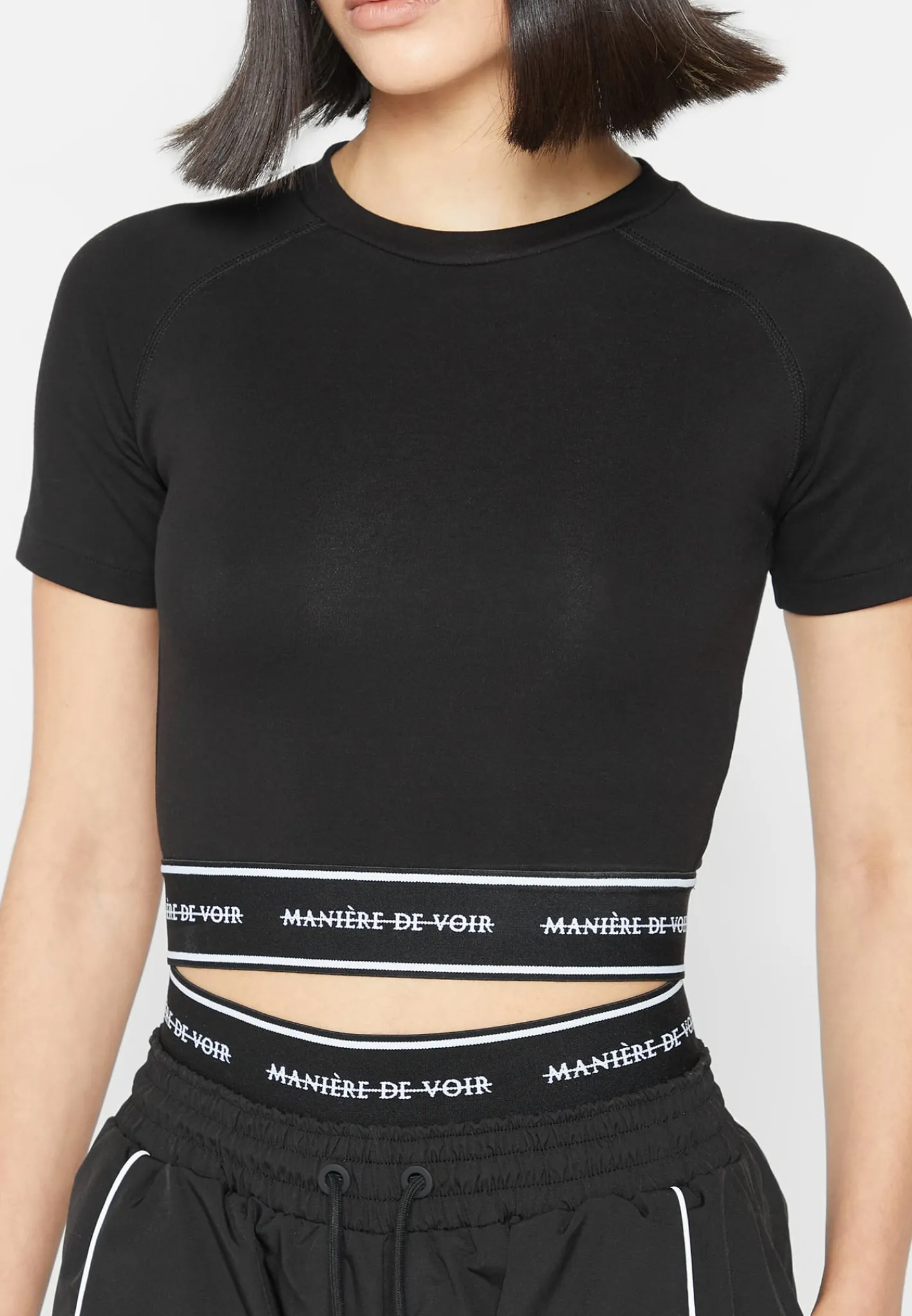 MDV Banded Crop T Shirt -^Manière De Voir Online