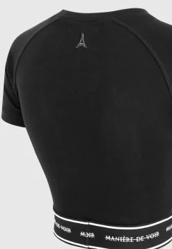 MDV Banded Crop T Shirt -^Manière De Voir Online