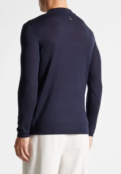 Merino Wool Long Sleeve Revere Polo Shirt -^Manière De Voir Hot